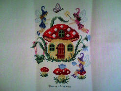 Cross stitch square for Bobbie M's quilt