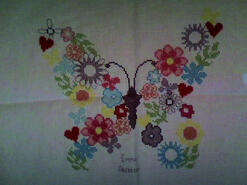 Cross stitch square for Bobbie M's quilt