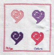 Cross stitch square for Amelia F's quilt