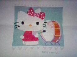 Cross stitch square for Poppy W's quilt