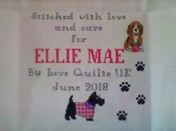 Cross stitch square for Ellie Mae P's quilt