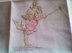 Cross stitch square for Zara B's quilt