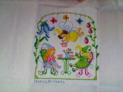 Cross stitch square for Elena-Rose's quilt