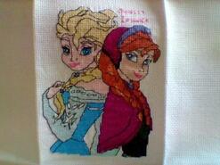 Cross stitch square for Belle J's quilt