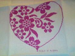 Cross stitch square for Ella Y's quilt
