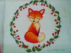 Cross stitch square for Miley D's quilt