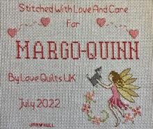 Cross stitch square for Margo-Quinn's quilt