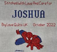 Cross stitch square for Joshua J's quilt