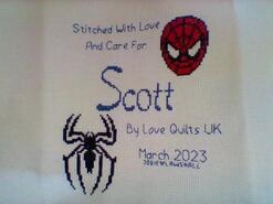 Cross stitch square for Scott A's quilt