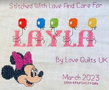 Cross stitch square for Layla A's quilt