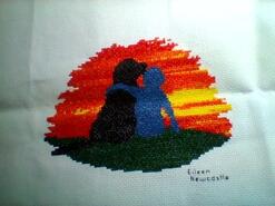 Cross stitch square for Phoenix H's quilt