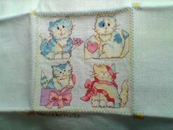Cross stitch square for Amelia P's quilt
