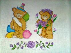 Cross stitch square for A W's quilt
