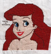 Cross stitch square for Amber-Rose's quilt