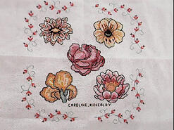 Cross stitch square for Amina Q's quilt