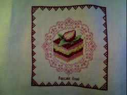 Cross stitch square for Ashleigh H's quilt
