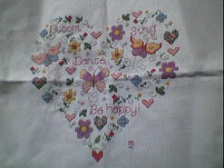 Cross stitch square for Hope W's quilt